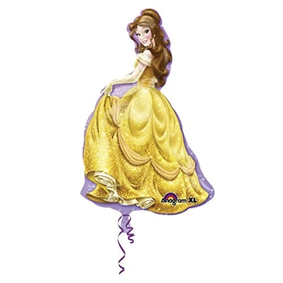 Immagine di Amscan 2847301 palloncino in foil Super Shape Belle, dimensione 60 x 99 cm, ad elio, compleanno, decorazione