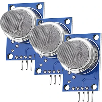 Immagine di AZDelivery 3 x MQ 2 Modulo Sensore di Gas, Fumo E Qualità dell&#039;Aria compatibile con Arduino incluso un Book!