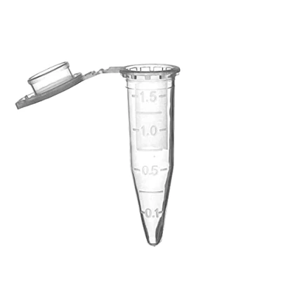 Immagine di MUHWA 500 tubi microcentrifuga graduati in polipropilene con tappo a scatto, micro provette da 1,5 ml coniche microtube campione fiala per laboratorio (trasparente)