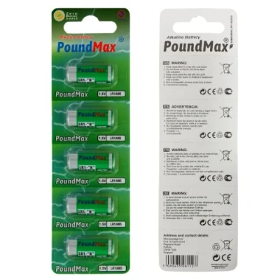 Immagine di 5 batterie alcaline PoundMax 910A LR1 N tipo MN9100, 1,5 V