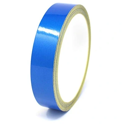 Immagine di 10m Strisce riflettente adhesive decorative per auto moto barca e modellismo in vari colori autoadesive Lunghezza (12mm, Blu)