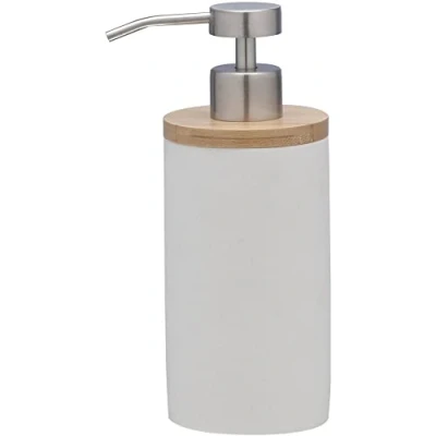 Immagine di SEALSKIN Grace Distributore di Sapone, Poliresina, Bianco, 7 x 9.6 18 cm