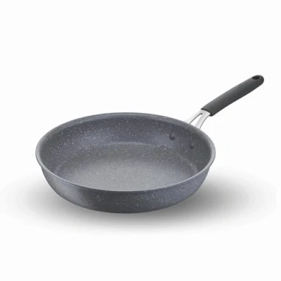 Immagine di Lagostina Tempra Mineral Padella Antiaderente in Acciaio e Alluminio con Rivestimento Mineralia+ Ø 30 cm, Manico Silicone, Effetto Pietra, Adatta a Tutte le Fonti di Calore