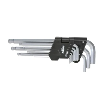 Immagine di SONIC 601006 Serie di cacciaviti ad angolo 1.27mm, 1.5mm, 2mm, 2.5mm, 3mm, 4mm, 5mm, 6mm, 8mm, 10mm Acciaio al cromo vanadio 10
