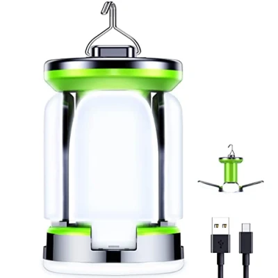 Immagine di Blukar Lanterna da Campeggio, Torcia Ricaricabile USB C 7 Modalità 60 LED Super Luminoso Lampada per Tende Pesca, Escursionismo, Emergenz