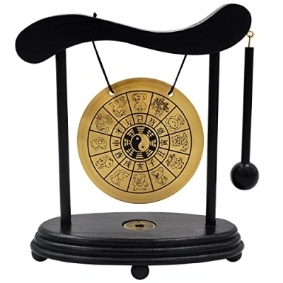 Immagine di zen Art Brass Feng Shui desktop Gong Zodiac W Fengshuisale Red string Bracelet W3359