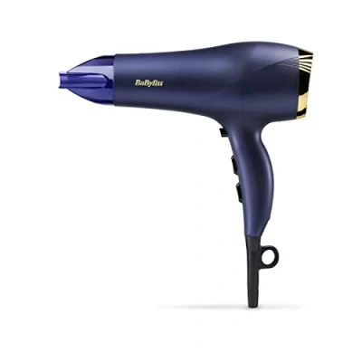Immagine di BaByliss Midnight Luxe 2300W Hair Dryer, Ionic Frizz control, Fast Drying, Professional and Lightweight, 3 heat &amp; 2 speed settings, 5781U