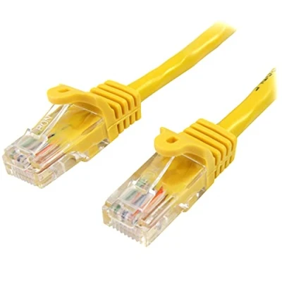 Immagine di StarTech.com Cavo di Rete da 5m Giallo Cat5e Ethernet RJ45 Antigroviglio, Patch Snagless