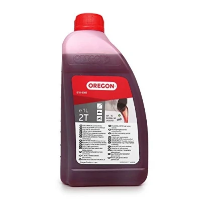 Immagine di Oregon Olio Motore 2 Tempi, Lubrificante Minerale Automiscelante Semisintetico a Combustione Pulita e Basso Contenuto di Ceneri, Protegge il Massimizza le Prestazioni, T, 1 Litro (O10 6366)