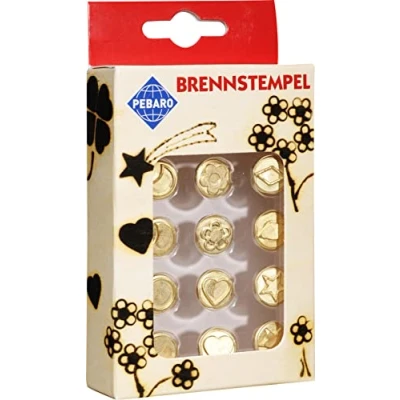 Immagine di Pebaro Set stampi per pirografia, 12 pz, Forme Varie