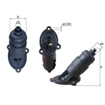 Immagine di MAHLE ORIGINAL HX 155 Filtro Cambio Automatico AUDI: A4 B8 Avant, A5 Sportback, A6 C7 Avant