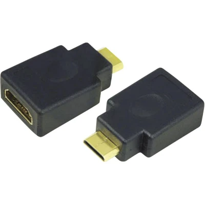 Immagine di LogiLink AH0009 HDMI Adattatore [1x Spina Mini C 1x Presa HDMI] Nero contatti connettore dorati