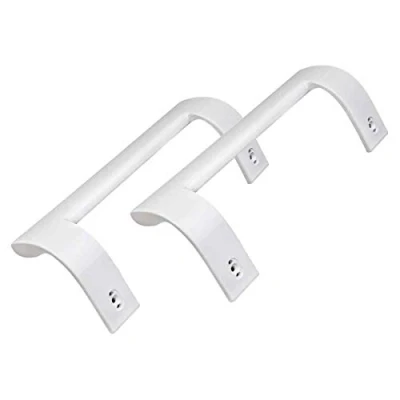 Immagine di Recamania Maniglia porta frigorifero compatibile con Beko, Savoid e Smeg (set da 2) Colore bianco Codice ricambio 4321270300