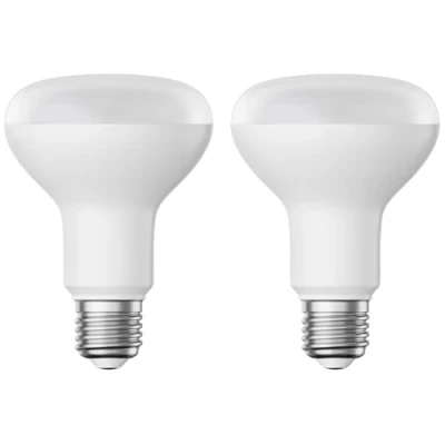 Immagine di ledscom.de 2 pezzi E27 lampadina LED, R80, bianco caldo (2700 K), 10 W, 935lm, opaco