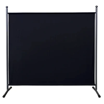 Immagine di QUICK STAR Paravento da Giardino 180 x 178 cm Divisorio in Tessuto Protezione della Privacy Nero