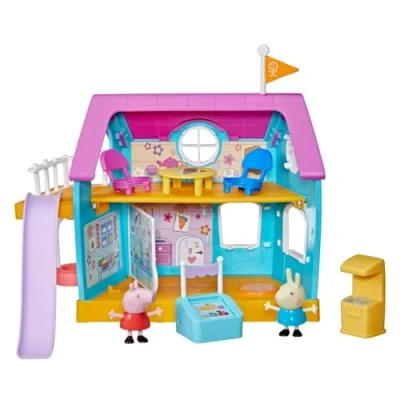 Immagine di Peppa Pig Il Club degli Amici di Peppa, Giocattolo prescolare, Suoni, 2 Figurine, 7 Accessori, dai 3 anni, F35565F0, Multicolore