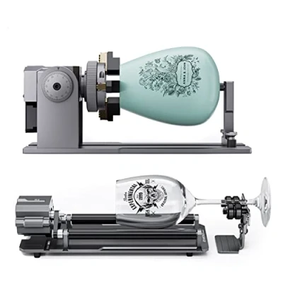 Immagine di ATOMSTACK R1 Pro laser Rotary 4 in1 Per incisore rulli rotanti laser, rullo a disco artigliato incidere oggetti irregolari, cilindri, anelli, sfere