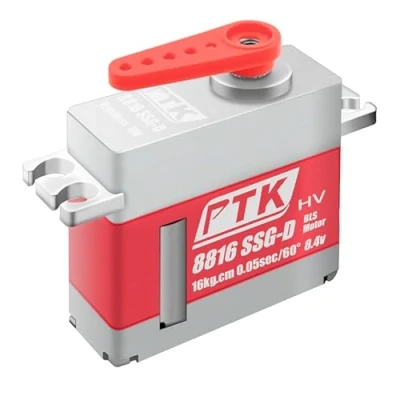 Immagine di PTK 8816 SSG D 26 KG All metal Digital programmable servo HV Turbojet aircraft Fixed wing RC