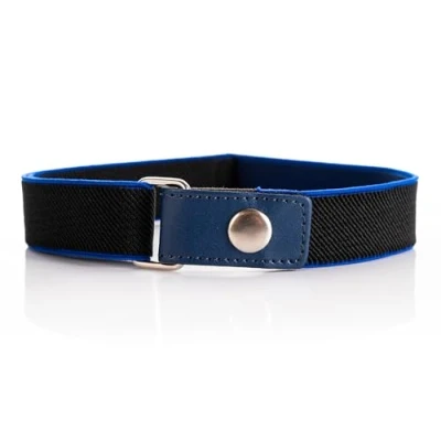 Immagine di Olata Cintura Elastica per Bambini, Regolabile con Chiusura a Scatto 1 6 Anni. Nero/Royal Blue