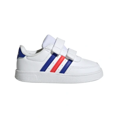 Immagine di adidas Breaknet Lifestyle Court Two strap Hook and loop, Scarpe da Ginnastica Unisex Bambini e ragazzi, Ftwr White Lucid Blue Bright Red, 27 EU