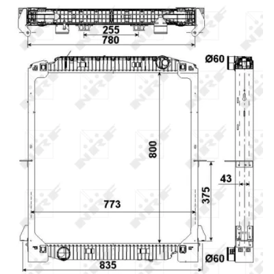 Immagine di Radiatore, Raffreddamento motore NRF 549567