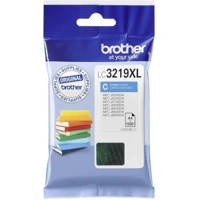 Immagine di Brother LC3219XLC Cartuccia InkJet Originale, Alta Capacità, fino a 1500 Pagine, per Stampanti MFCJ5930DW, MFCJ6935DW, MFCJ5730DW, MFCJ5330DW, MFCJ6930DW, MFJ6530DW, Ciano