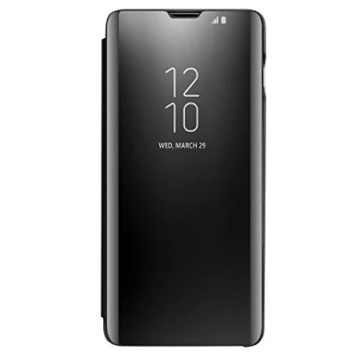 Immagine di Cover per Samsung Galaxy S10 Plus Custodia a portafoglio Clear View Flip Case (nero)
