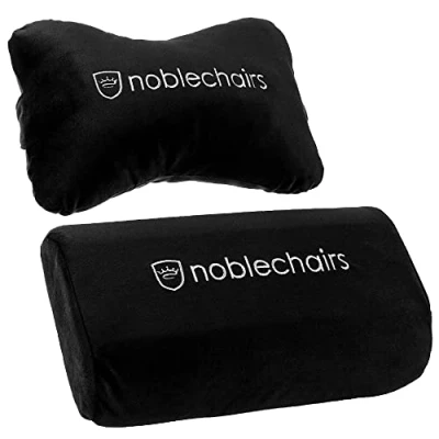 Immagine di noblechairs Set de Cuscini per sedie da Gioco Epic/Icon/Hero Nero/Bianco