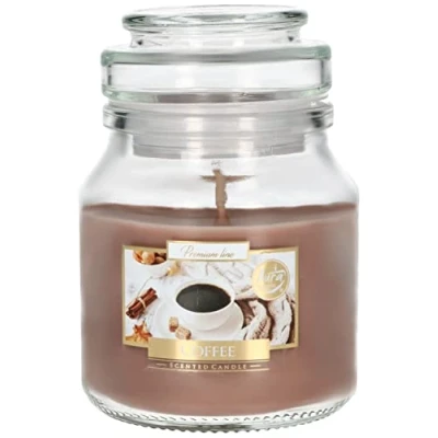 Immagine di KOTARBAU® Candela profumata in un bicchiere con coperchio caffè, idea regalo, aromaterapia, candele decorative, durata fino a 28 ore