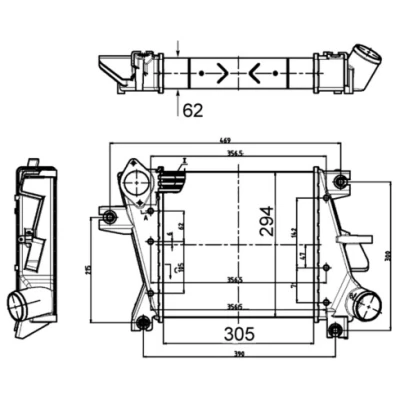 Immagine di MAHLE ORIGINAL CI 507 000S Intercooler NISSAN: X Trail