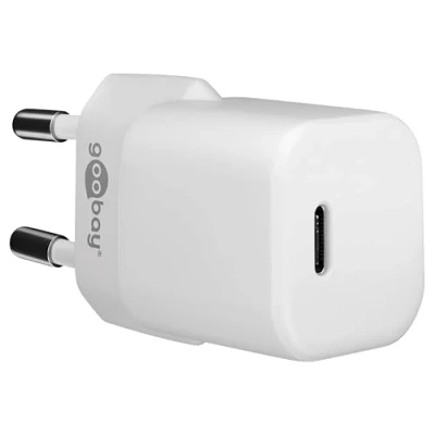 Immagine di Goobay 59716 Caricatore USB C Nano / 30 W Power Delivery per iPhone 14 IPad Pro/Magsafe/AirPods Pro/Samsung Galaxy Series/Google Pixel 5/4/3