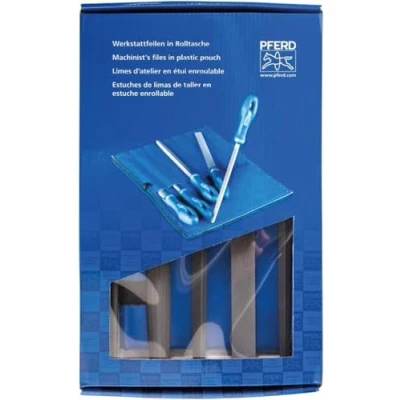 Immagine di PFERD 11801532 Kit di lime da officina HiB 2 in borsa a rullo PVC incl. Cartone esterno Lunghezza 200 mm 1 pz.