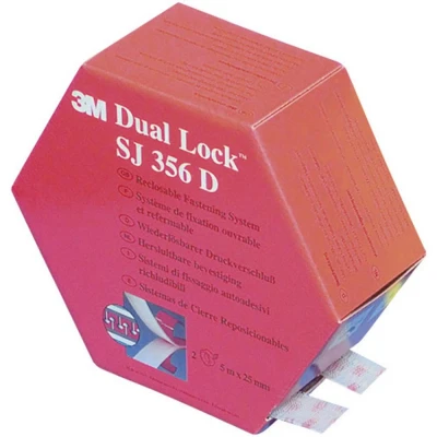 Immagine di 3M SJ 356D Dual Lock Nastro A strappo da incollare fungo (L x L) 5000 mm 25 Translucido 1 Paio/a