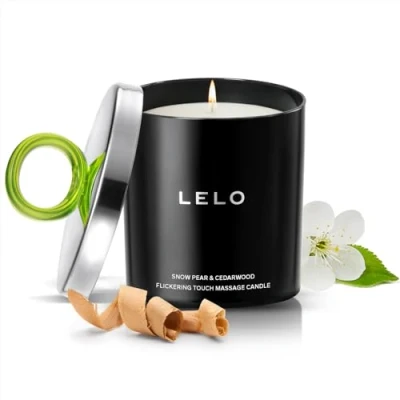 Immagine di LELO Flickering Touch Candela da Massaggio Si trasforma in olio ricco e profumato per il Erotico