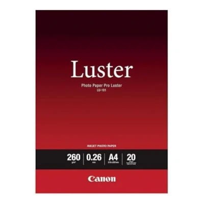 Immagine di Canon LU 101 Carta Fotografica Semilucida a Grana Fine Formato A4 (20 fogli) 260g/m²