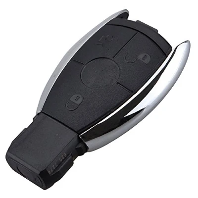 Immagine di PHONILLICO Guscio per chiave MERCEDES BENZ CLASSE A B C CLA CLS GLC E ML Vito SL SLK SLC, telecomando con 3 tasti