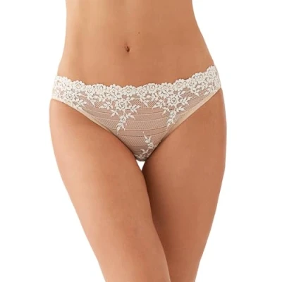 Immagine di Wacoal Bikini da Donna in Pizzo, Intimo di Stile, Trasparente, Naturalmente Nudo/Avorio, M
