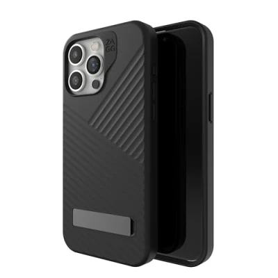 Immagine di ZAGG Manhattan Custodia a scatto compatibile per Apple iPhone 15/Plus/Pro/Pro Max (iPhone 15 Pro Max, nero)