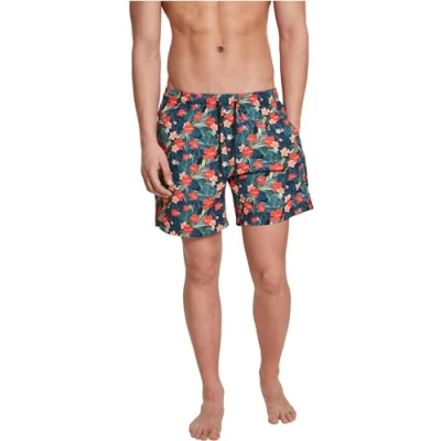 Immagine di Urban Classics B T Pattern Shorts da mare, Uomo, Taglia: 4XL, Black