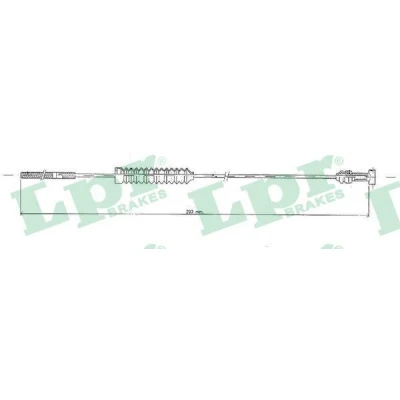 Immagine di Cavo comando, Freno stazionamento LPR C0869B