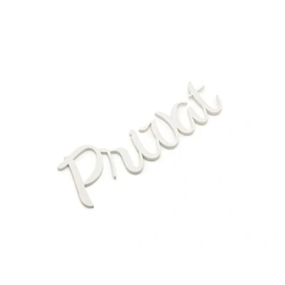 Immagine di Privat Targhetta per porta con scritta &quot;Name&quot;, autoadesiva, colore: Bianco