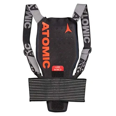 Immagine di Atomic AN5205024M Live Shield JR, Protezione Dorsale da Sci per Bambini, Regolabile, Taglia M, Nero