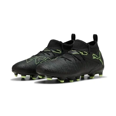 Immagine di PUMA Future 8 Match Fg/AG Jr, Scarpe da Calcio, Black Fizzy Light Green Terrain, 33 EU