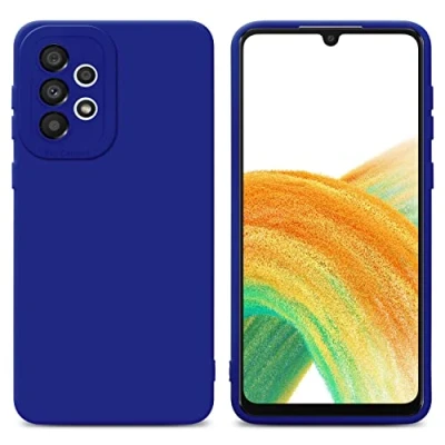 Immagine di Cadorabo Custodia compatibile con Samsung Galaxy A52 (4G / 5G) A52s in FLUID BLU Coperchio protettivo silicone TPU flessibile