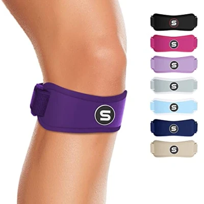 Immagine di Sleeve Stars Tutore Tendine Rotuleo Ginocchio Rotula per Bambini, Donne e Uomini, Fascia Ortopedica, 3 Lunghezze, Cinturino Sottorotuleo Artrite, Tendinite, Dolore