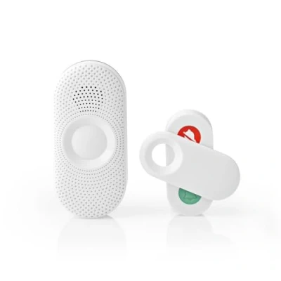 Immagine di Set campanello senza fili Alimentazione da rete 220 240 V AC 50 Hz 1x CR2032 Volume: 80 dB Intervallo segnale: 300 m IP44 Volume regolabile 36 Melodie 1 Ricevitore