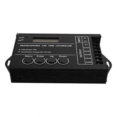 Immagine di Koanhinn TC420 regolatore programmabile di tempo RGB LED DC12V 24V 5 dimmer temporizzazione
