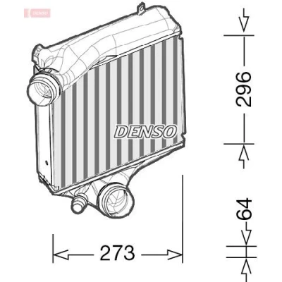 Immagine di DENSO DIT28023 Intercooler Alluminio 288x295,5x62