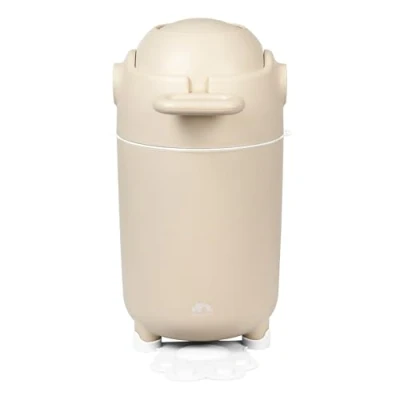 Immagine di Bebeconfort Mangiapannolini Controlla Odori, Pattumiera per Pannolini, Cestino Salva Spazio 20 Universale senza Ricariche, Compatibile con qualsiasi sacchetto, taglia M, Sand