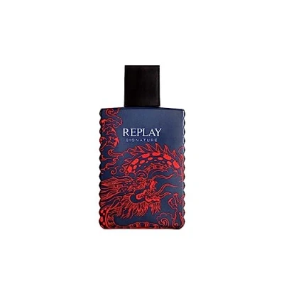 Immagine di REPLAY Signature Red Dragon For Man Eau De Toilette Profumo Uomo dedicato a una personalità Audace e Misteriosa, Fragranza olfattiva Legnosa Speziata. Flacone da 30 ML